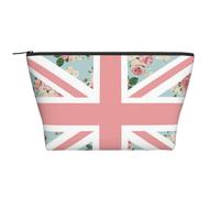 Bandiera delle rose inglesi Union Jack, Borsa da toilette Borsa per trucco Borsa per cosmetici Borsa da toilette da viaggio portatile