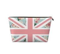 Bandiera delle rose inglesi Union Jack, Borsa per il trucco Borsa per cosmetici Borsa da toilette da viaggio portatile Borsa da toilette