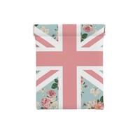 Bandiera delle rose inglesi Union Jack, Spremere il portafoglio superiore da donna Borsa portaoggetti Piccola portamonete Portamonete