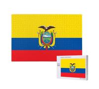 Bandiera dell'Ecuador puzzle per adulti 1000 pezzi puzzle in legno per la famiglia amico decorazione della casa arte della parete 75 x 50 cm