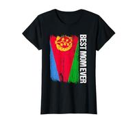 Bandiera dell'Eritrea con Scritta Best Mom Ever Maglietta
