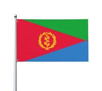 Bandiera dell'Eritrea stampata, bandiera decorativa per esterni, per decorazioni per feste al chiuso o all'aperto - 3 * 5 piedi