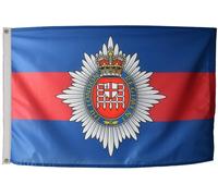 Bandiera dell'esercito britannico del reggimento Londra con occhielli - MOD L...