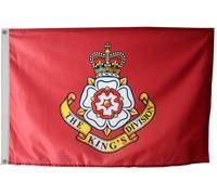 Bandiera dell'esercito britannico King's Division con occhielli - MERCE CON L...