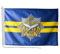 Bandiera dell'esercito Queens Own Gurkha Logistics Regiment con corda e inter...