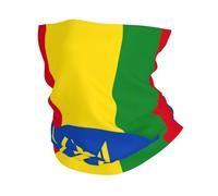 Bandiera dell'Etiopia Stampa Raffreddamento Multi Use Neck Gaiter Maschere Estive Uomo e Donna per Lavoro, Corsa Sport