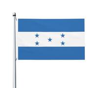 Bandiera dell'Honduras Stampe Bandiera su entrambi i lati 3 x 5FT leggera e resistente al colore con asole Ideale per feste all'aperto e giardini.