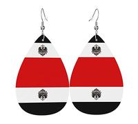 Bandiera Dell'Impero Tedesco Donna Orecchini Ecopelle Orecchino Goccia Pendenti