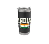 Bandiera dell'India Bicchiere termico in acciaio inox doppia parete