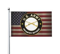 Bandiera Dell'Individualità Army Infantry Retired Bandiera Da Cortile Resistente Ai Raggi Uv Bandiera Personalizzata Per La Fattoria All'Aperto, Barca, Feste, 90X150cm