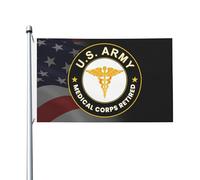 Bandiera Dell'Individualità Army Medical Corps Retired Bandiera Personalizzata Piccola Bandiera Pirati Per La Fattoria All'Aperto, Decorazione Domestica, Cortile, 90X150cm
