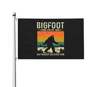 Bandiera Dell'Individualità Bigfoot Saw Me But Nobody Believes Him Bandiera Personalizzata Resistente Ai Raggi Uv Bandiera Pirati Per Camion, La Fattoria All'Aperto, Feste, 90X150cm