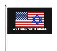 Bandiera Dell'Individualità Israel We Stand With Israel Bandiera Personalizzata Decorazione Bandiera Pirati Per Giardino, Cortile, La Fattoria All'Aperto, 90X150cm