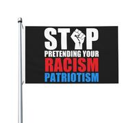 Bandiera Dell'Individualità Stop Pretending Your Racism Is Patriotism Bandiera Pirati Decorazione Bandiera Da Giardino Per Camion, Giardino, Feste, 90X150cm