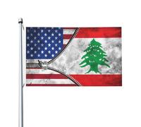 Bandiera Dell'Individualità Usa American And Lebanon Bandiera Personalizzata All'Aperto Bandiera Pirati Per Barca, Camion, La Fattoria All'Aperto, 90X150cm