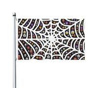 Bandiera Dell'Individualità Web Spiderweb Halloween Bandiera Personalizzata Outdoor Bandiera Pirati Per Barca, Cortile, Giardino, 90X150cm