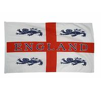Bandiera dell'Inghilterra 4 Lions 1,5 x 0,9 m, 100% poliestere con occhielli FlagSuperstore