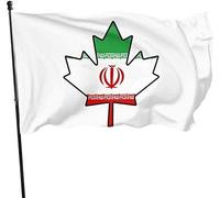 Bandiera dell'Iran Canada Maple Leaf-1 Sottomarino SSBN Bandiera di pattuglia deterrente Stampa singola Bandiera decorativa da giardino per esterni 3x5 Ft