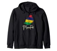 Bandiera dell'isola di Mauritius Souvenir Oceano Indiano Felpa con Cappuccio