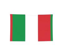 Bandiera dell'Italia stampata a quattro fori orizzontale, morbida e resistente allo sbiadimento, da appendere alla parete per la stanza del college