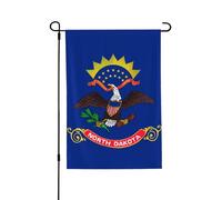Bandiera dello stato del Dakota del Nord. Adatta per uso interno ed esterno, perfetta per casa, giardino, eventi e manifestazioni patriottiche.