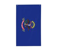 Bandiera dello stato del Dakota del Nord con stampa leggera bandiera decorativa bandiere stagionali per interni ed esterni, patio, prato, giardino