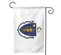 Bandiera dello stato del Massachusetts stampa bandiera da giardino doppia faccia verticale benvenuto cortile bandiera banner 71 x 101 cm decorazione esterna