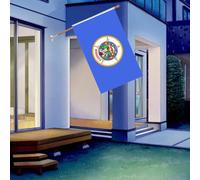 Bandiera dello Stato del Minnesota, 0,9 x 1,5 m, decorazione per interni ed esterni, con occhielli in ottone, per esporre giardini e cortili in occasioni speciali