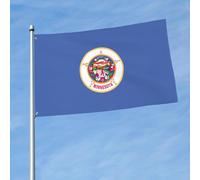 Bandiera dello Stato del Minnesota Stampa Bandiera Decorazione Banner per Esterno Interno Display Giardino Feste Stagionali Celebrazioni