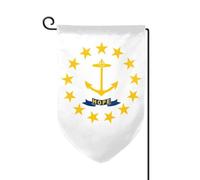 Bandiera dello stato del Rhode Island, bandiera di benvenuto, decorazione per esterni, per tutte le stagioni, da giardino, patio, 30,5 x 45,7 cm, forme multiple