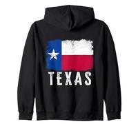 Bandiera dello Stato del Texas Invecchiato Vintage Texas, Stati Uniti d'America Felpa con Cappuccio
