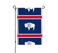 Bandiera dello stato del Wyoming. Adatta per interni ed esterni, perfetta per casa, giardino, eventi e manifestazioni patriottiche.