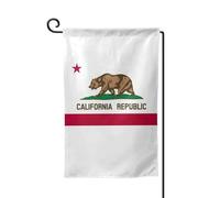 Bandiera dello stato della California, stampa di benvenuto, per esterni, per tutte le stagioni, da giardino, patio, 30,5 x 45,7 cm, forme multiple