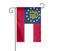 Bandiera dello Stato della Georgia, cartello natalizio da cortile, 30,5 x 45,7 cm, double face, per esterni, albero di Natale, bandiera decorativa per cortile invernale