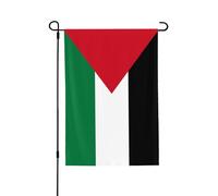 Bandiera dello Stato della Palestina. Adatta per interni ed esterni, perfetta per casa, giardino, eventi e manifestazioni patriottiche.