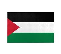 Bandiera dello Stato della Palestina Puzzle in legno orizzontale 1000 pezzi Rilassare e migliorare le mani sulle abilità e la concentrazione