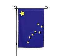 Bandiera dello stato dell'Alaska stampa personalizzata bandiera da giardino bandiere per casa bandiera da cortile bandiera esterna decorazione per le vacanze 30,5 x 45,7 cm
