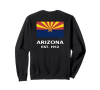 Bandiera dello stato dell'Arizona fondata nel 1912 nello stato del Grand Canyon Felpa