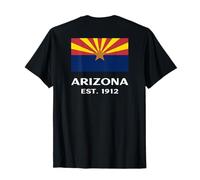 Bandiera dello stato dell'Arizona fondata nel 1912 nello stato del Grand Canyon Maglietta