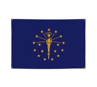 Bandiera dello stato dell'Indiana decorazione da appendere alla parete, adatta per varie scene, feste, riunioni (119,4 x 180,3 cm) banner festivo