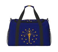 Bandiera dello stato dell'Indiana È una borsa da viaggio a tracolla portatile con grande capacità e multifunzione, un must per i viaggi all'aperto