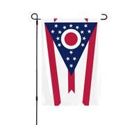 Bandiera dello stato dell'Ohio. Adatta per uso interno ed esterno, perfetta per casa, giardino, eventi e manifestazioni patriottiche.