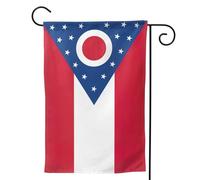 Bandiera dello stato dell'Ohio bandiere da giardino stagionali per esterni, resistente su entrambi i lati, decorazione per le vacanze