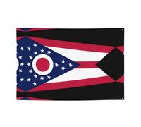 Bandiera dello stato dell'Ohio decorazione da appendere alla parete, adatta per varie scene, feste, riunioni (119,4 x 180,3 cm) banner festivo