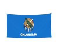 Bandiera dello stato dell'Oklahoma Bandiera decorativa da appendere - (oversize 178 x 88,9 cm) festa di Natale, festa di compleanno banner festivo,