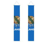 Bandiera dello stato dell'Oklahoma, decorazione per feste di laurea, striscione di benvenuto, per interni ed esterni