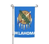 Bandiera dello Stato dell'Oklahoma Stampa 30,5 x 45,7 cm Bandiera Floreale da Giardino Tutte le Stagioni Decorazione Esterna Spessa Per Prati Bandiera