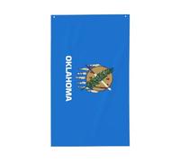 Bandiera dello stato dell'Oklahoma stampa leggera bandiera decorativa bandiere stagionali per interni ed esterni esposizione patio prato giardino