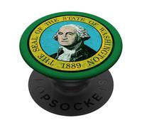 BANDIERA DELLO STATO DI WASHINGTON LO STATO EVERGREEN PopSockets PopGrip Adesivo