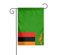 Bandiera dello Zambia da giardino, 30 x 45 cm, verticale, double face, per vacanze in fattoria